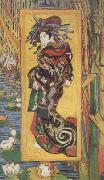 Vincent Van Gogh Japonaiserie:Oiran (nn04) USA oil painting artist